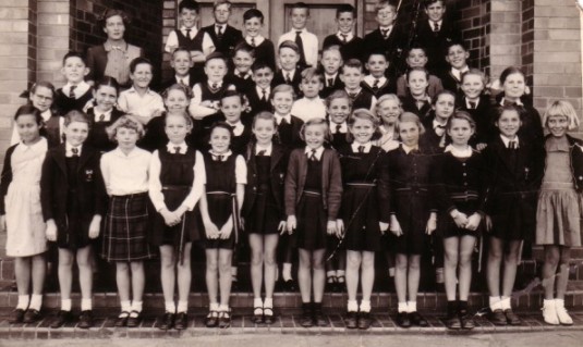 Standar 3 class, Hendrik VanderBijl Primary School, 1953.