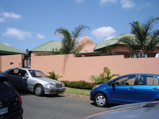 The Atwell's former residence, now with a large wall surrounding it. Photo: Rev. Fr. Stewart Peart.